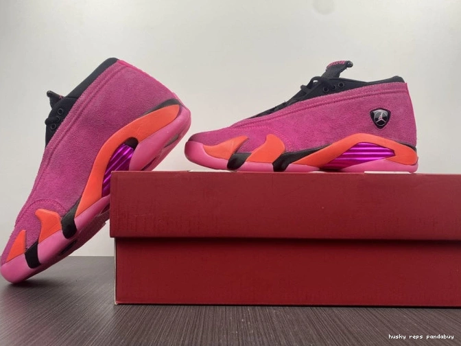 Cheap Husky Jordan Low Pink Shocking 14 (W) DH4121-600 Retro 0704